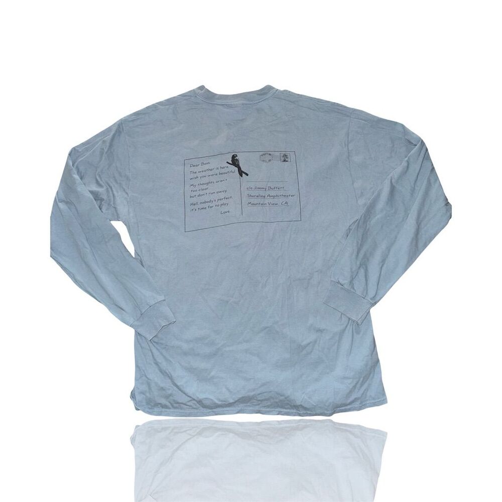 Vintage 1997 Jimmy Buffett Shoreline Amphitheater Long Sleeve Concert Tee: XL